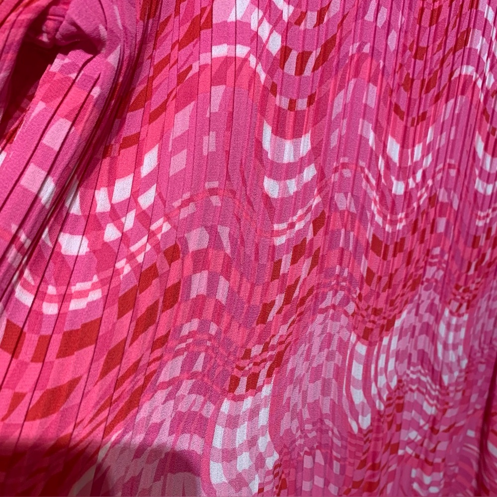 Vibrant Pink Button-Up Tunic - Picture 6 of 9